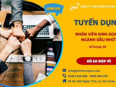 Thông báo tuyển dụng 02 nhân viên kinh doanh dầu nhớt Thông báo tuyển dụng 02 nhân viên kinh doanh dầu nhớt