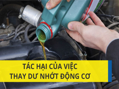 Những tác hại mà không phải ai cũng biết khi thay dư nhớt động cơ