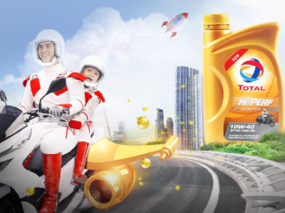 Dầu nhớt Total Hi-perf phù hợp cho xe tay ga Dầu nhớt Total Hi-perf phù hợp cho xe tay ga