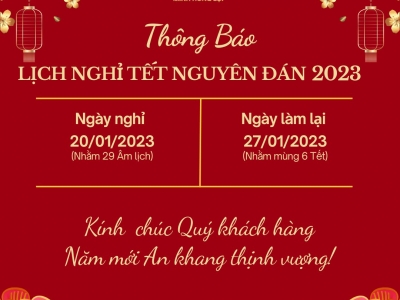 LỊCH NGHỈ TẾT NGUYÊN ĐÁN 2023 LỊCH NGHỈ TẾT NGUYÊN ĐÁN 2023